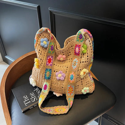 Sac Crochet Bohème Femme – Sac Tendance Printemps Été