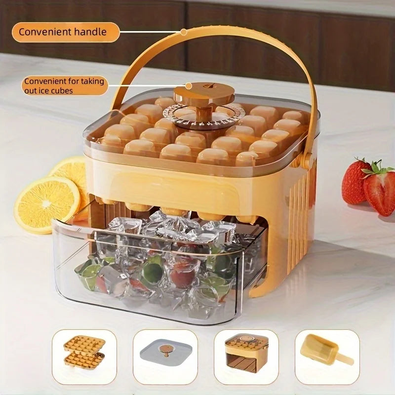 Bac à glaçons 50 cubes – Grand format avec couvercle