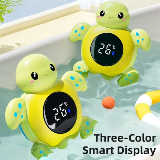 Thermomètre de bain bébé tortue flottante LED sécurisé