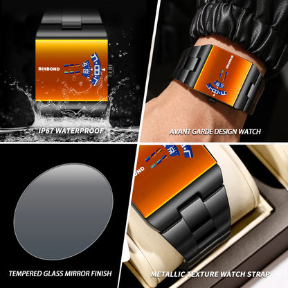 Montre Homme Quartz – Bracelet Acier, Style Sport & Business