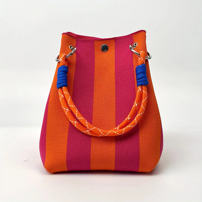 Sac Seau Crochet Multicolore – Style Rétro Bohème