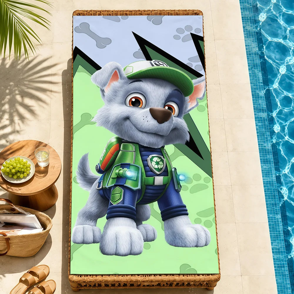 Serviette Enfant Motif Chien Dessin Paw Patrol – Plage, Bain & Piscine