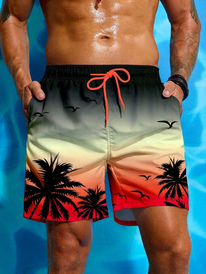 Short de Bain Homme Palmier – Léger, Respirant & Style Vacances