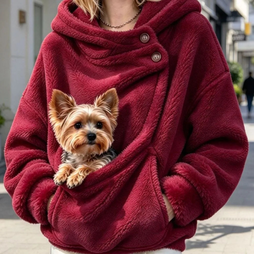 Sweat Kangourou à Poche pour Chat&Chien – Hoodie à Capuche