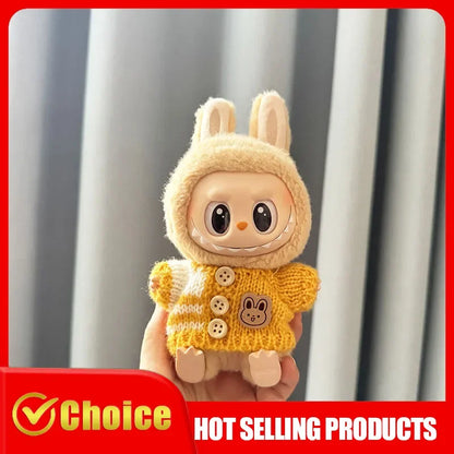 Vêtements Labubu Party – Tenue lapin de Pâques pour poupée 17 cm