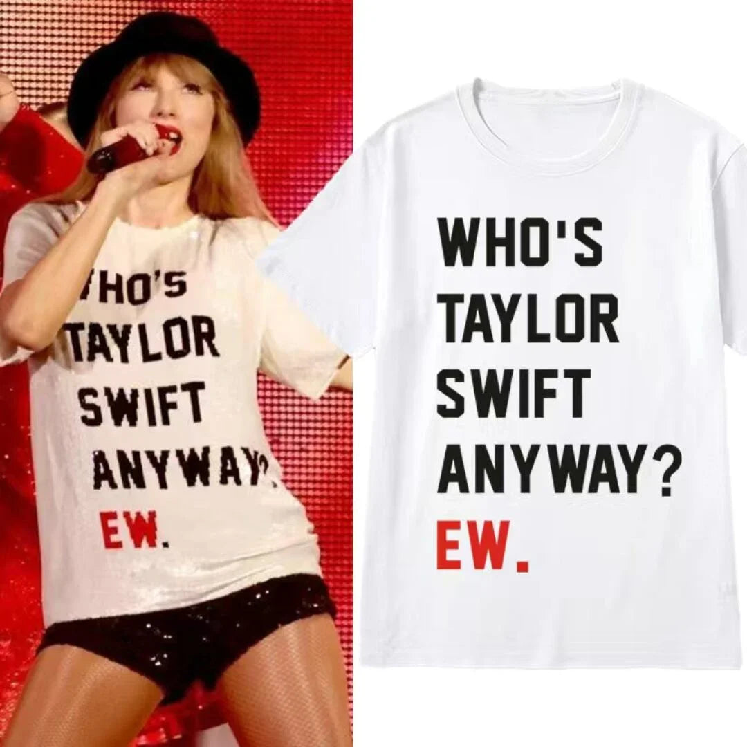 T-shirt Taylor Swift manches courtes femme, estival et à la mode, imprimé, vintage