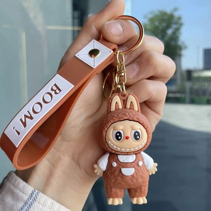 👉 Porte-clés Figurine Labubu – Accessoire mignon pour sac ou voiture