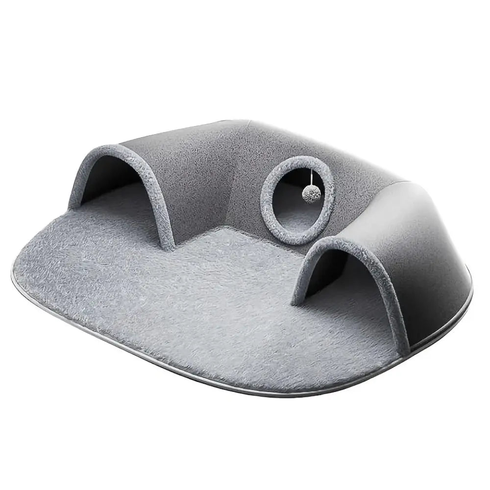Tunnel & Lit Chaud pour Chat – Antidérapant et Lavable