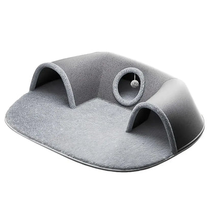 Tunnel & Lit Chaud pour Chat – Antidérapant et Lavable