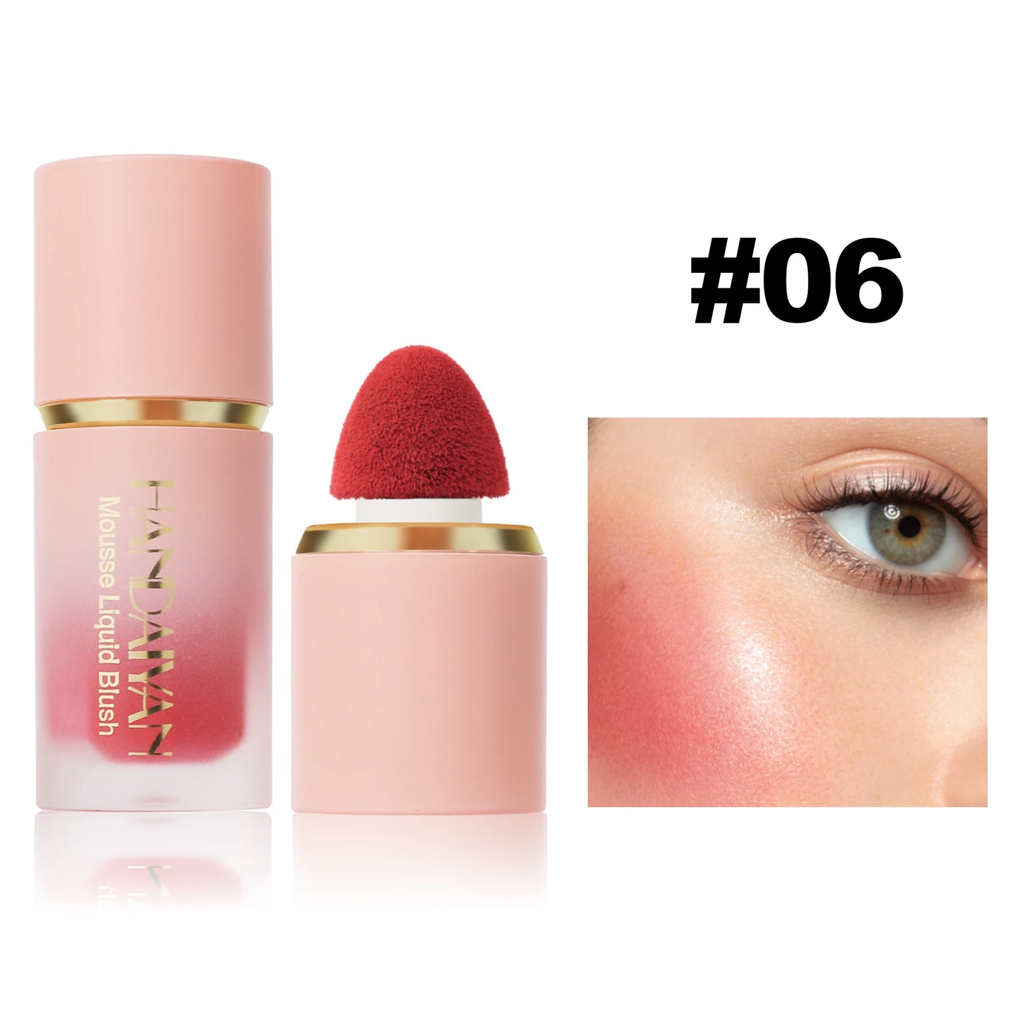 Blush Liquide Mat Waterproof – 6 Couleurs Longue Tenue