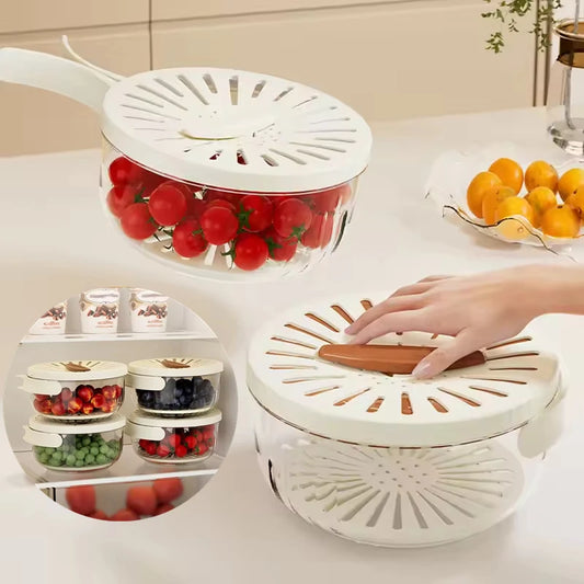 Panier passoire 2 en 1 – Lavage & stockage fruits/légumes