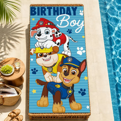 Serviette Enfant Motif Chien Dessin Paw Patrol – Plage, Bain & Piscine