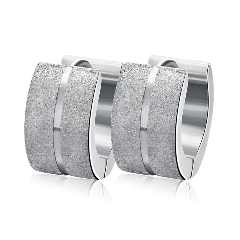 Boucles d’Oreilles Créoles Dorées Femme – Acier Inoxydable