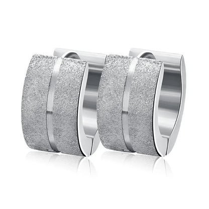 Boucles d’Oreilles Créoles Dorées Femme – Acier Inoxydable