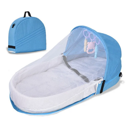 Nid pour bébé ,enfants portable, lit de voyage CPull avec moustiquaire, berceau pliable pour nouveau-né, panier de couchage pour bébé