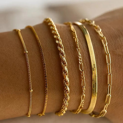 Bracelets Bohèmes  Femme – Chaînes Multi-Rangs Élégantes