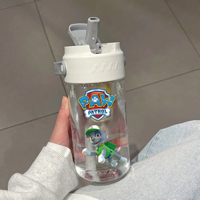 Gobelet Enfant avec Paille – Gourde Portable Motif Paw Patrol