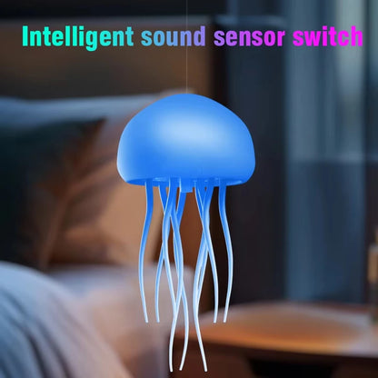 Lampe Méduse LED 🪼 – veilleuse rotative à commande vocale