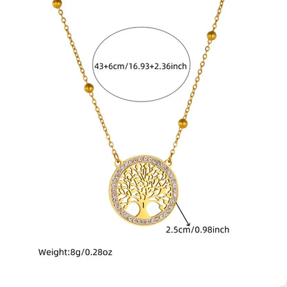 Parure Bijoux Arbre de Vie Femme – Plaqué Or