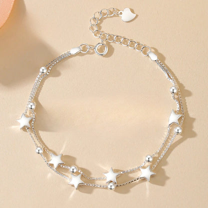Bracelet Cœur Argent 925 Style – Chaîne Ajustable Femme