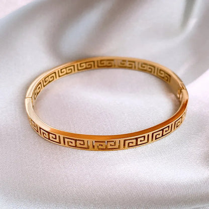 Bracelet Manchette Acier 316L – Design Ajouré Élégant