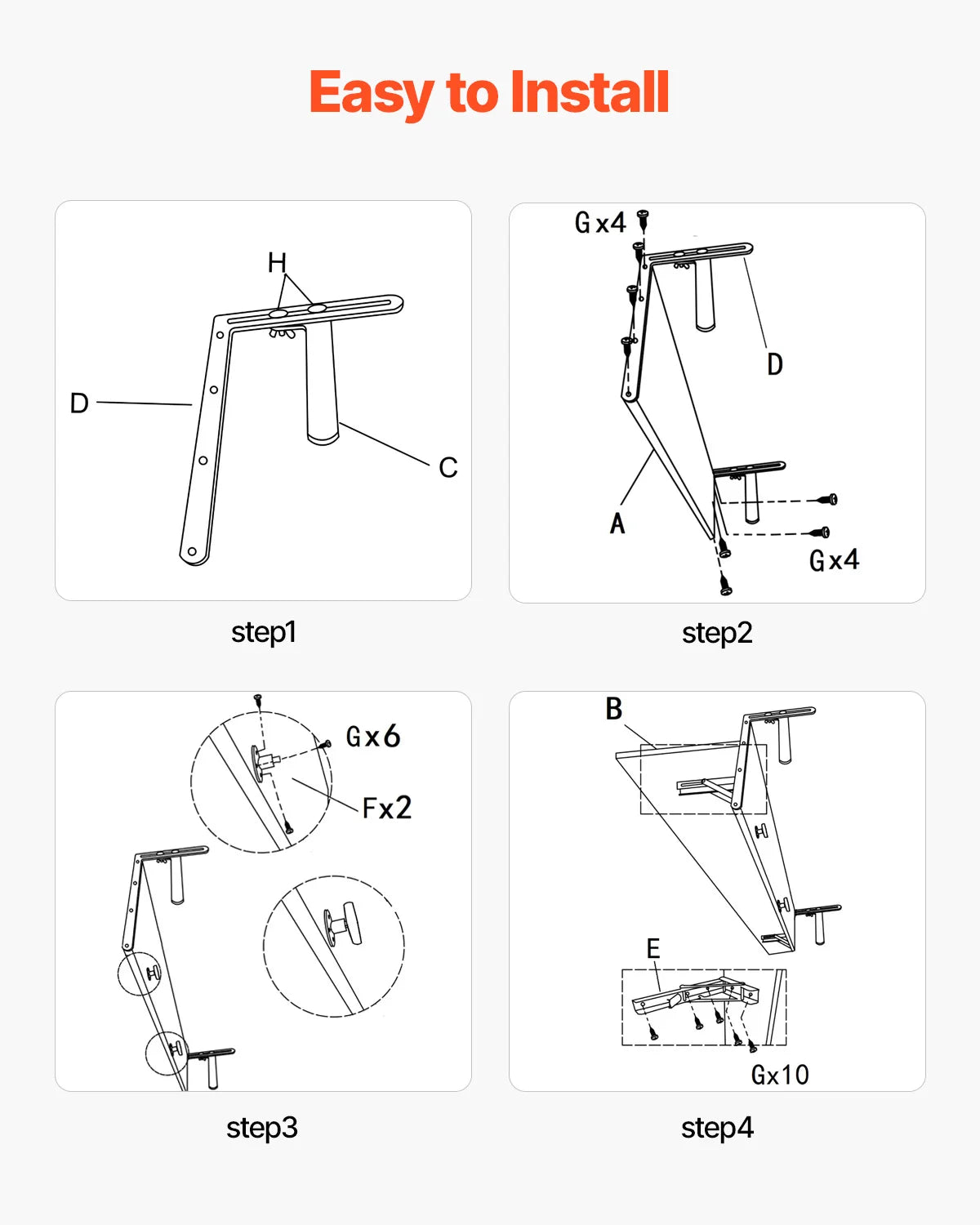 Table balcon pliante suspendue – gain de place extérieur