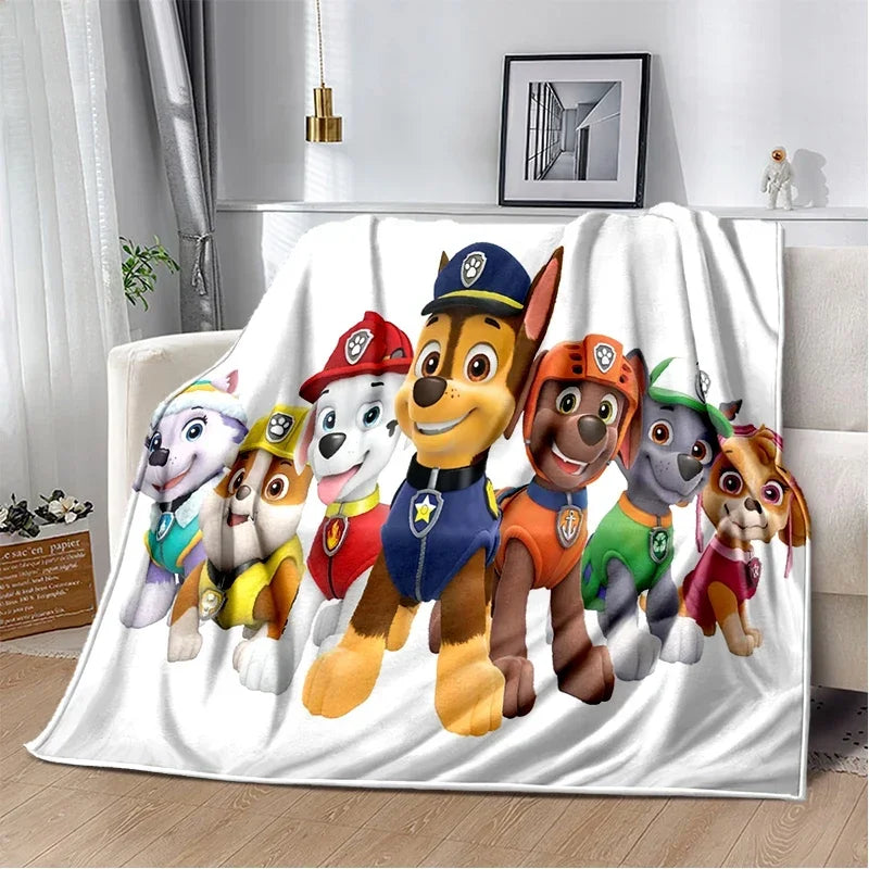 Couverture Plaid Douce Motif Chiens Dessin Paw Patrol– Canapé, Lit & Salon