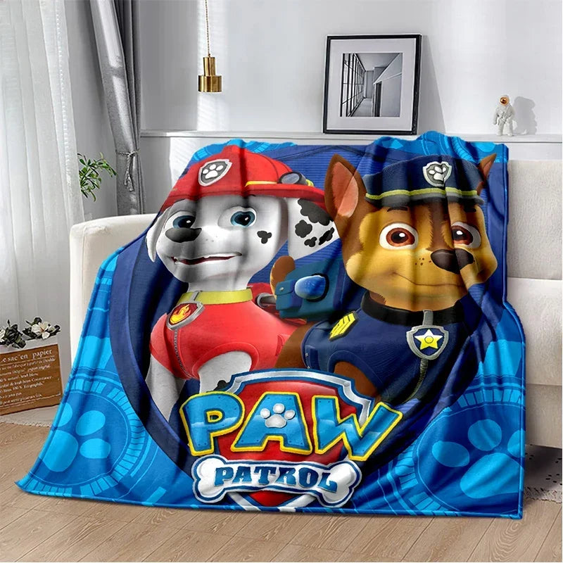 Couverture Plaid Douce Motif Chiens Dessin Paw Patrol– Canapé, Lit & Salon