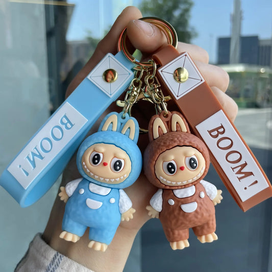 👉 Porte-clés Figurine Labubu – Accessoire mignon pour sac ou voiture
