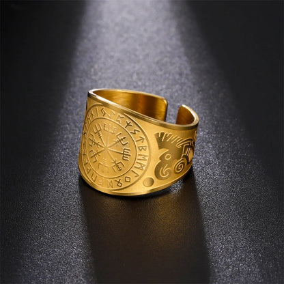 Bague Pentagramme Wicca – Amulette Géométrie Sacrée
