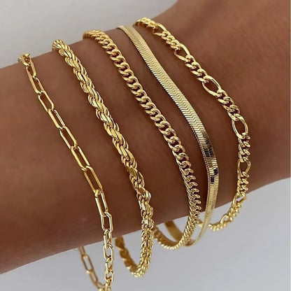 Bracelets Bohèmes  Femme – Chaînes Multi-Rangs Élégantes