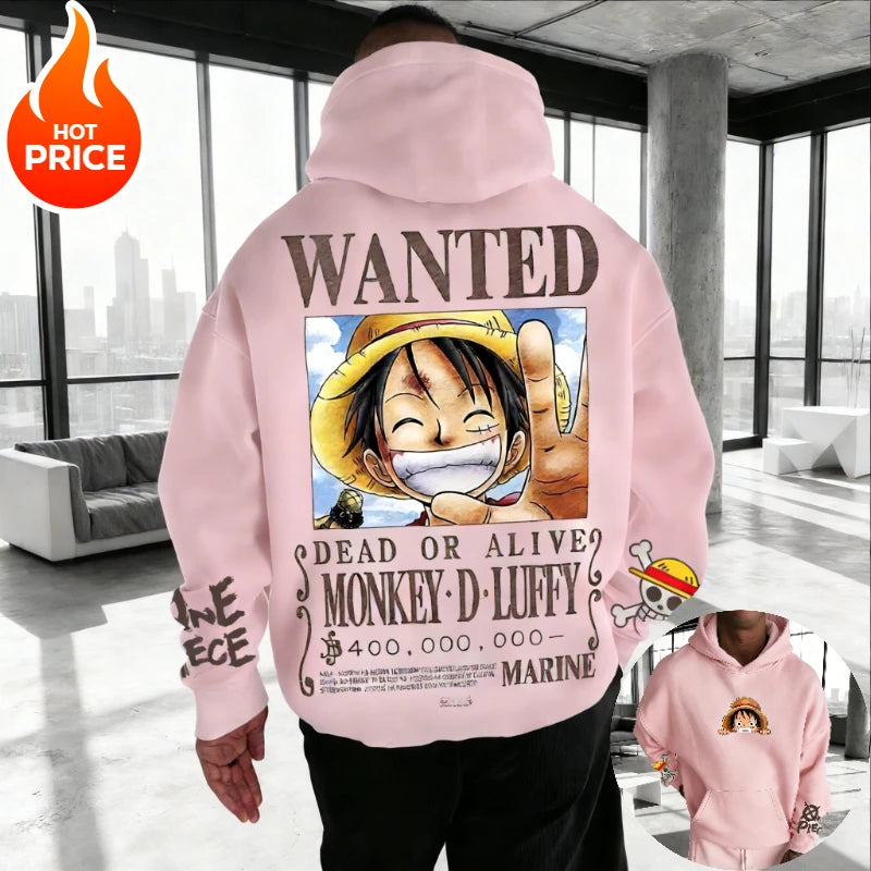 Hoodie One Piece Streetwear – Sweat Anime Oversize