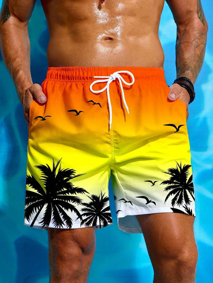Short de Bain Homme Palmier – Léger, Respirant & Style Vacances