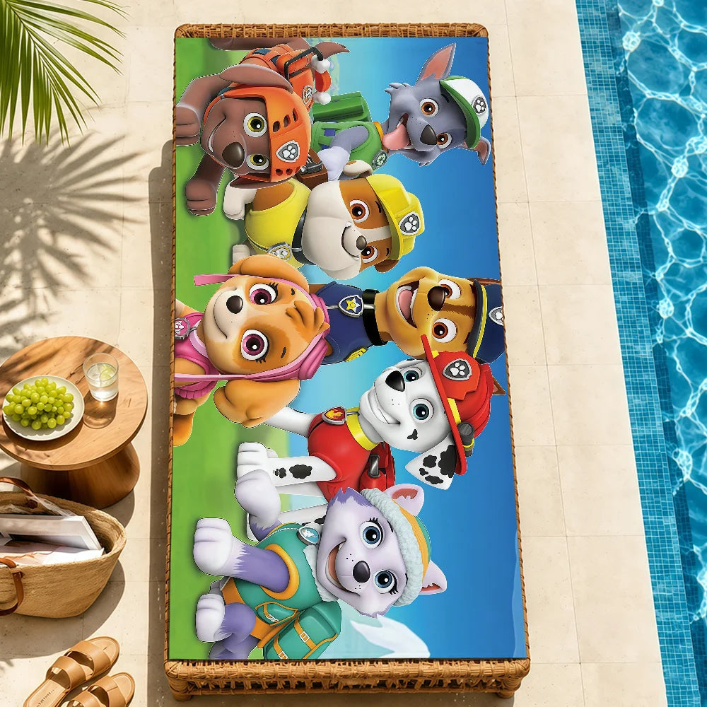 Serviette Enfant Motif Chien Dessin Paw Patrol – Plage, Bain & Piscine