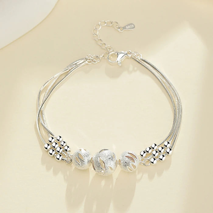 Bracelet Cœur Argent 925 Style – Chaîne Ajustable Femme