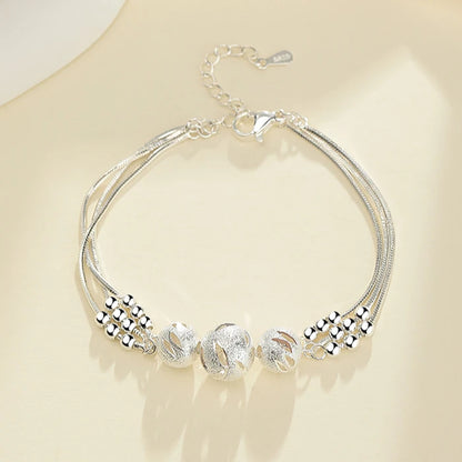 Bracelet Cœur Argent 925 Style – Chaîne Ajustable Femme