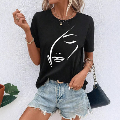 T-Shirt Femme Y2K Imprimé Aesthetic – Style Tendance