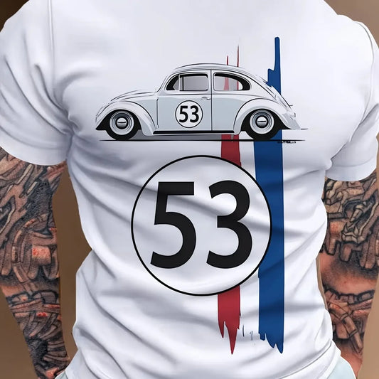 T-shirt Homme Beetle 53 – Voiture Classique Herbie, Style Rallye