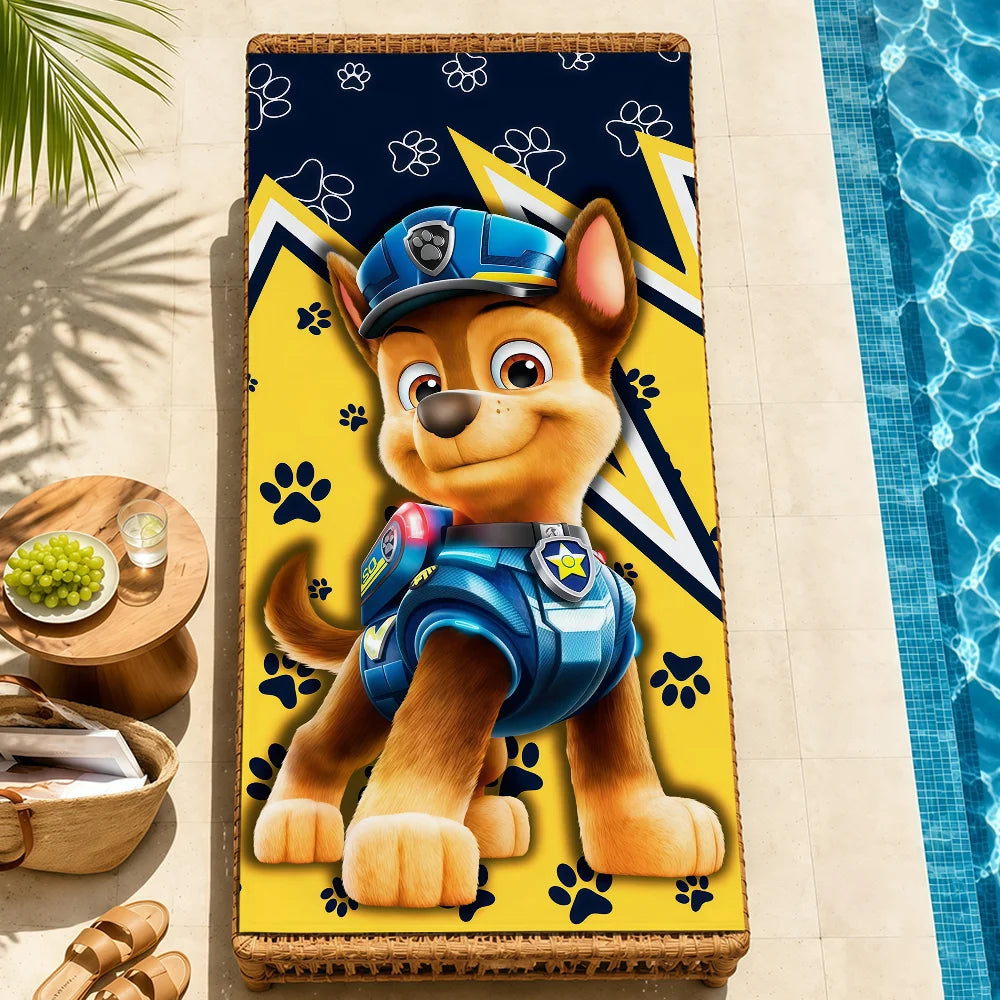 Serviette Enfant Motif Chien Dessin Paw Patrol – Plage, Bain & Piscine
