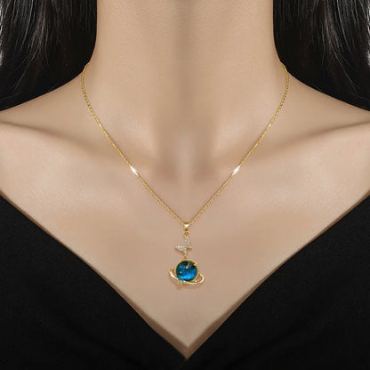 Collier Y2K Étoile & Lune – Chaîne Plaqué Or