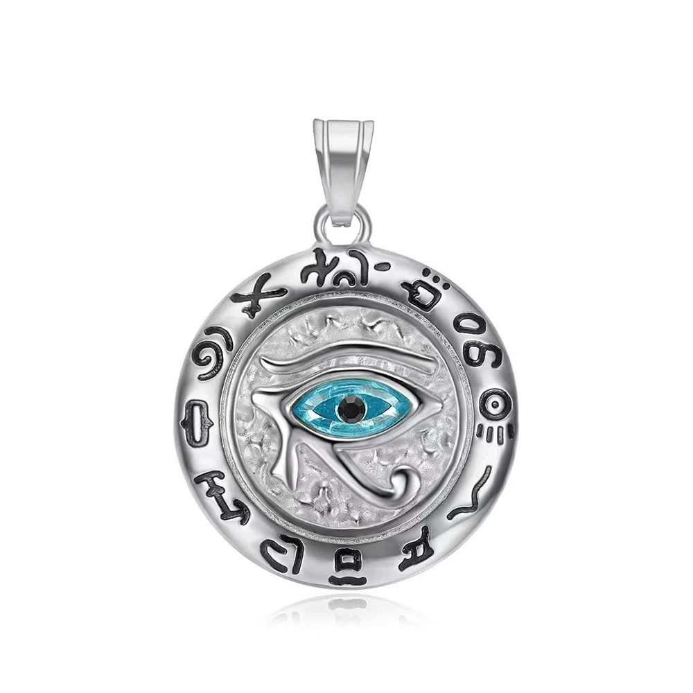 Collier Œil d’Horus Vintage – Acier Inoxydable