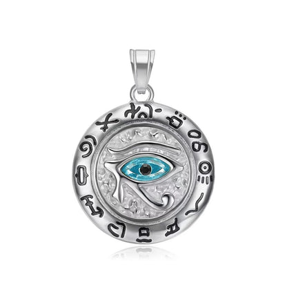 Collier Œil d’Horus Vintage – Acier Inoxydable