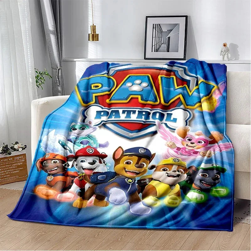 Couverture Plaid Douce Motif Chiens Dessin Paw Patrol– Canapé, Lit & Salon