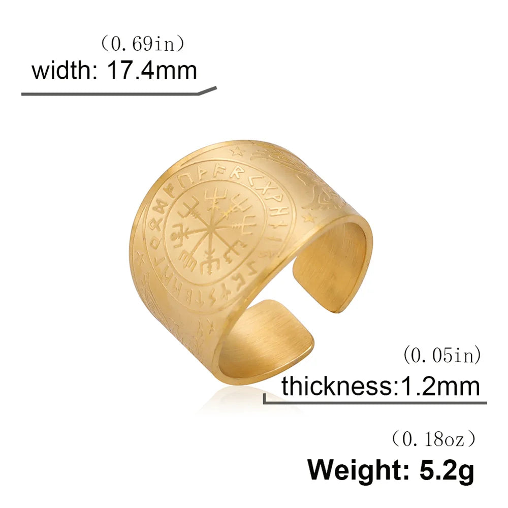 Bague Pentagramme Wicca – Amulette Géométrie Sacrée