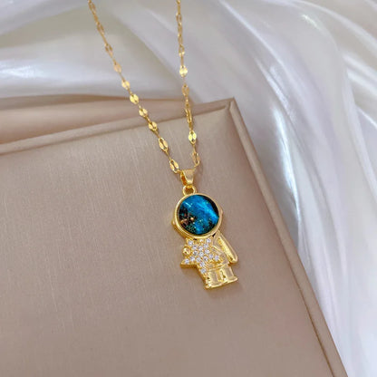 Collier Y2K Étoile & Lune – Chaîne Plaqué Or