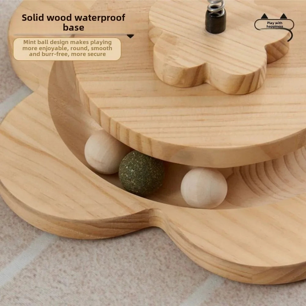 Jouet Chat 🐾 Griffoir & Balle Tournante – Amusement Durable