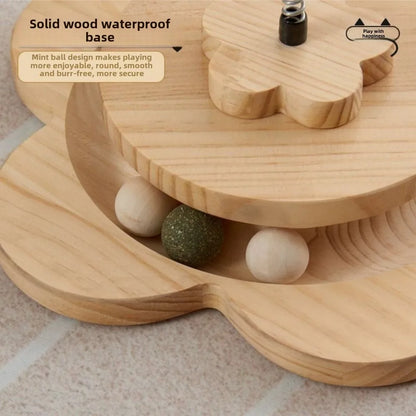 Jouet Chat 🐾 Griffoir & Balle Tournante – Amusement Durable