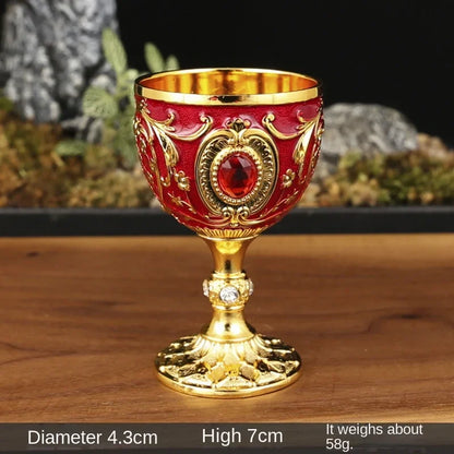 Calice Saint Graal ⚜️ – Coupe médiévale vintage gravée à la main