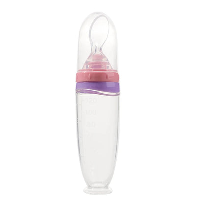 Cuillère Silicone Bébé 120ml – Alimentation Facile & Sécurisée