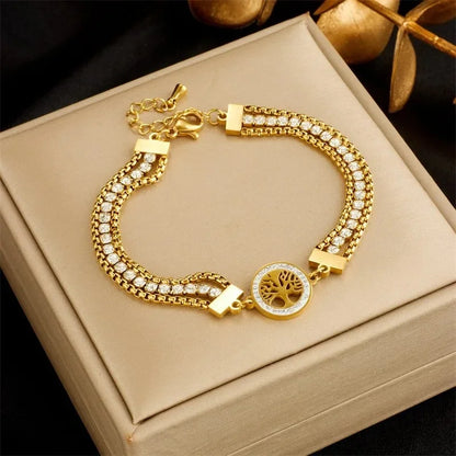 Bracelets chic avec pendentif– Acier Titane